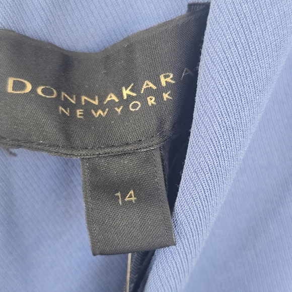 $249 Donna Karan New York V-Neck Long-Sleeve Dress Sz 14 No Belt New - Picture 8 of 12